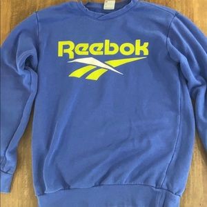 Blue Reebok crew neck